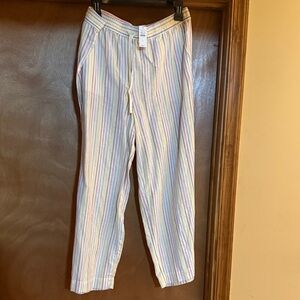 Talbots Multicolor Striped Woman’s Linen Pant